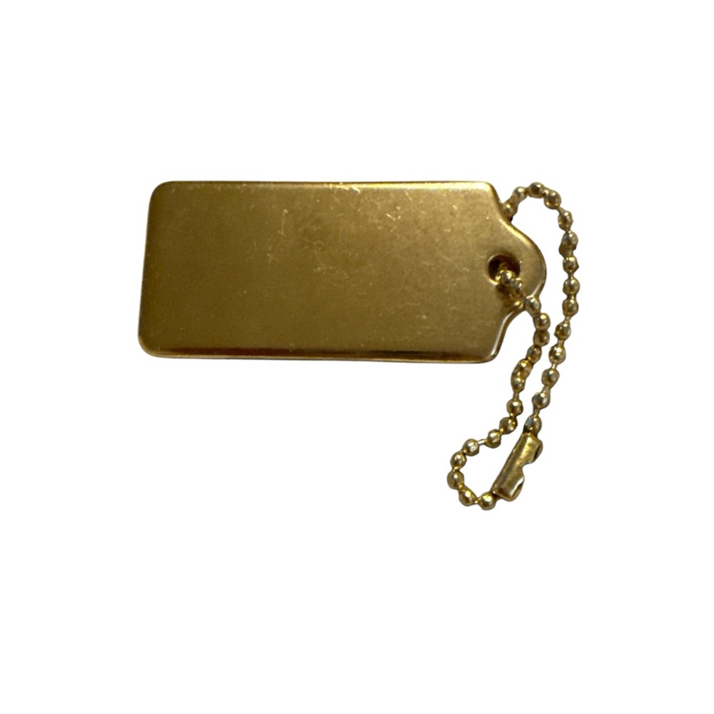 Coach Gold Keychain Tag - Picture 2 of 2